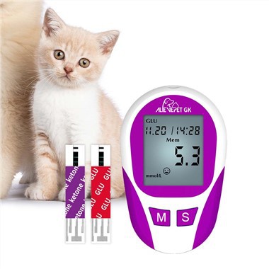 Sistema veterinario de monitoreo de glucosa y cetonas en sangre